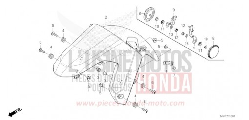 AILE AVANT (CB400XAN,CB500XAN/P) CB500XAN de 2022